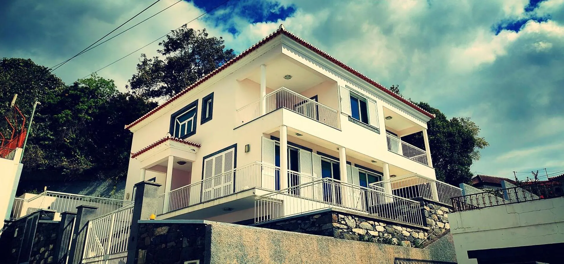 Villa Madeira Mit Blick Auf Den Hafen Funchal